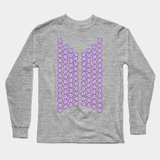 BTS bangtan gummy purple animal logo army | Morcaworks Long Sleeve T-Shirt